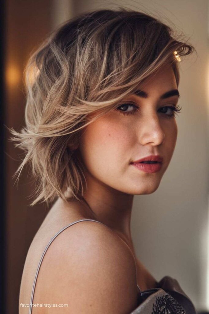 Short Side Swept Bangs