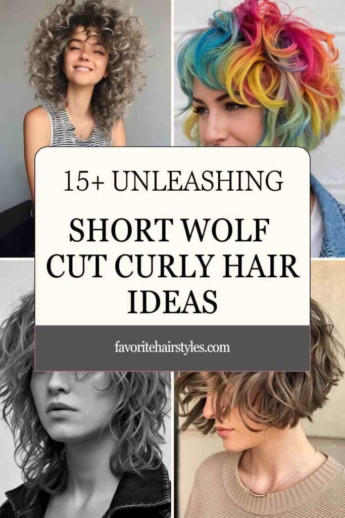 Short Wolf Cut Curly Hair