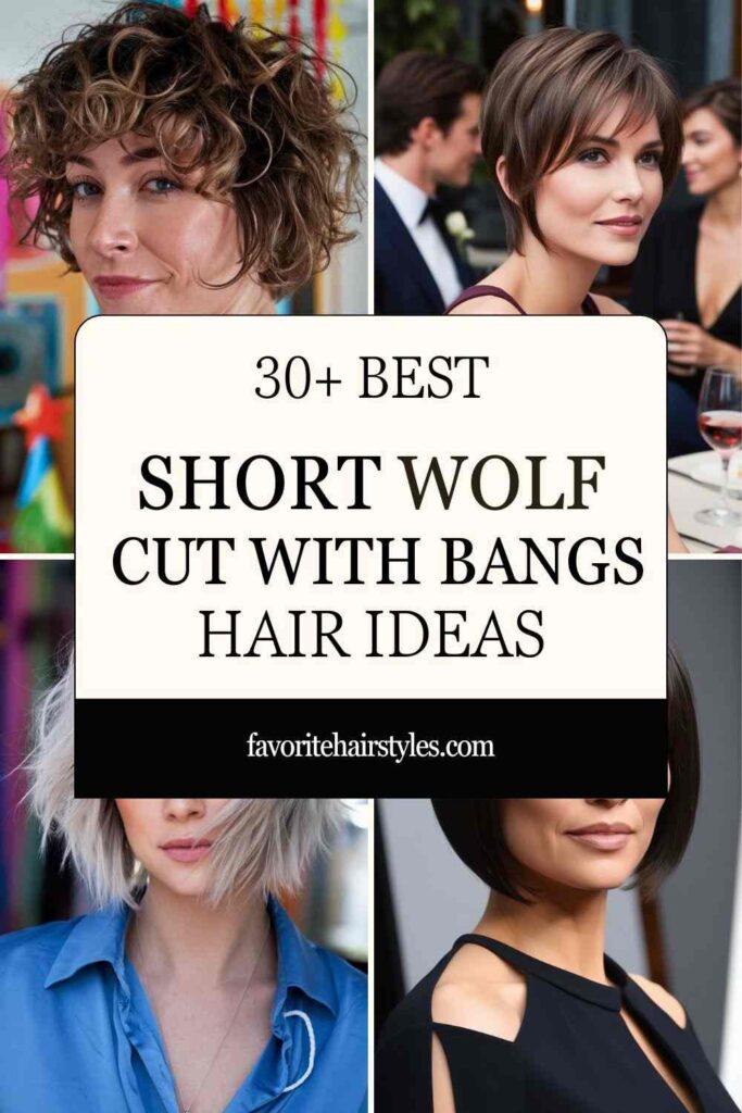 Short Wolf Cut With Bangs