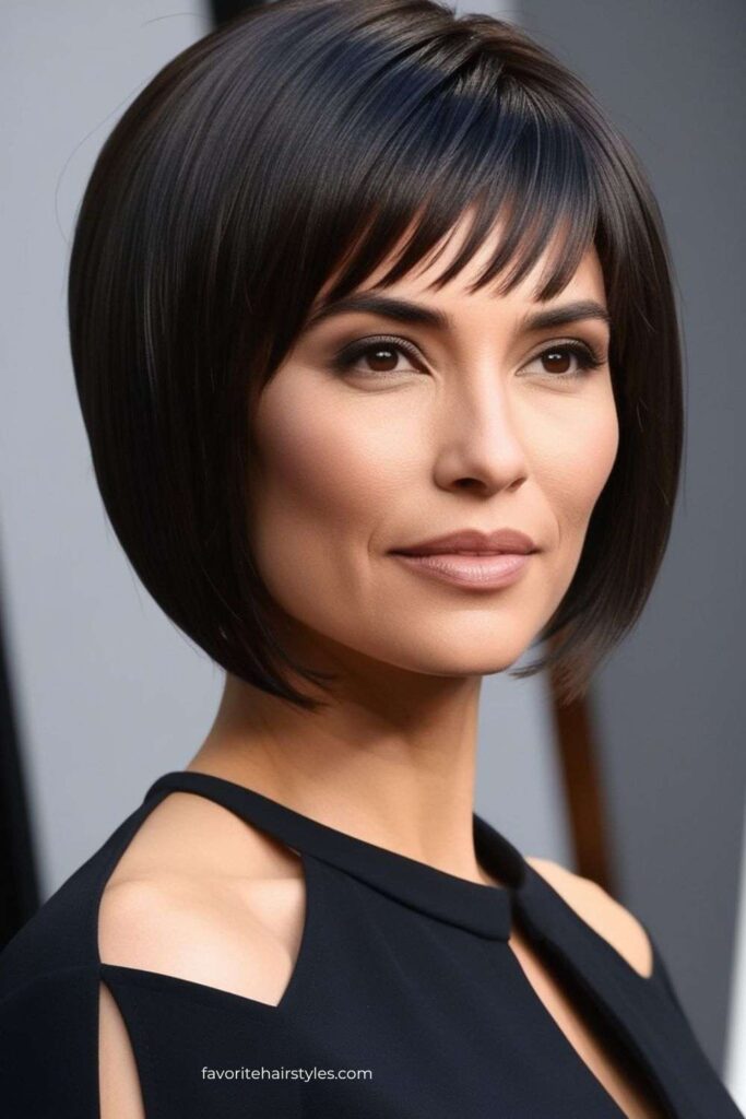 Sleek Straight Bangs