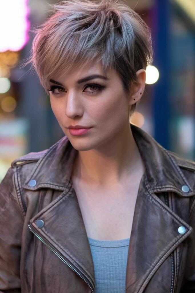 Textured Pixie Wolf Cut