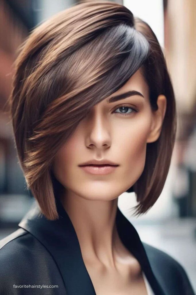 Asymmetrical Bob Cut