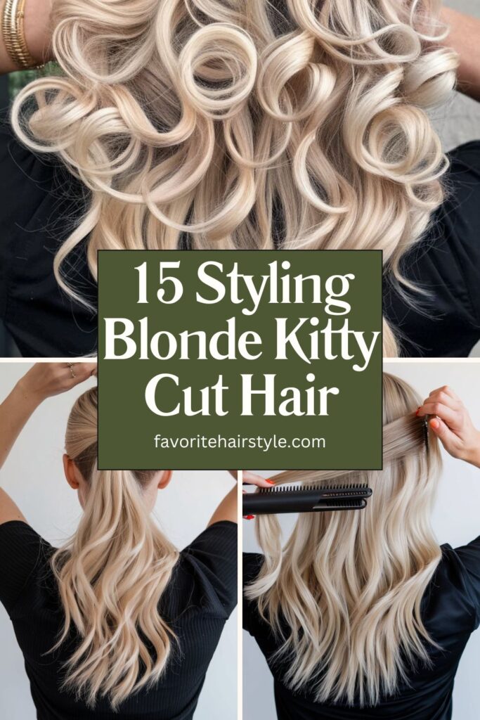 Blonde Kitty Cut Hair