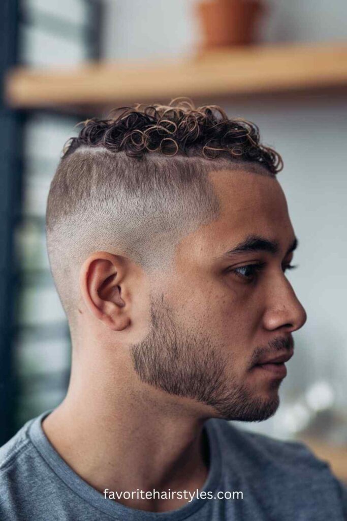 Buzz Cut with Natural Curls