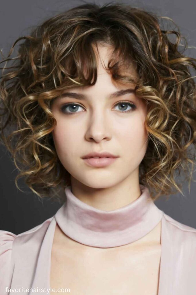 Curly Bob Kitty Cut