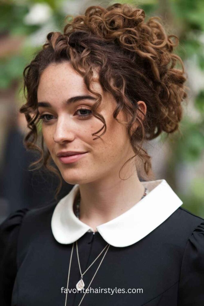 Effortless Curly Updo