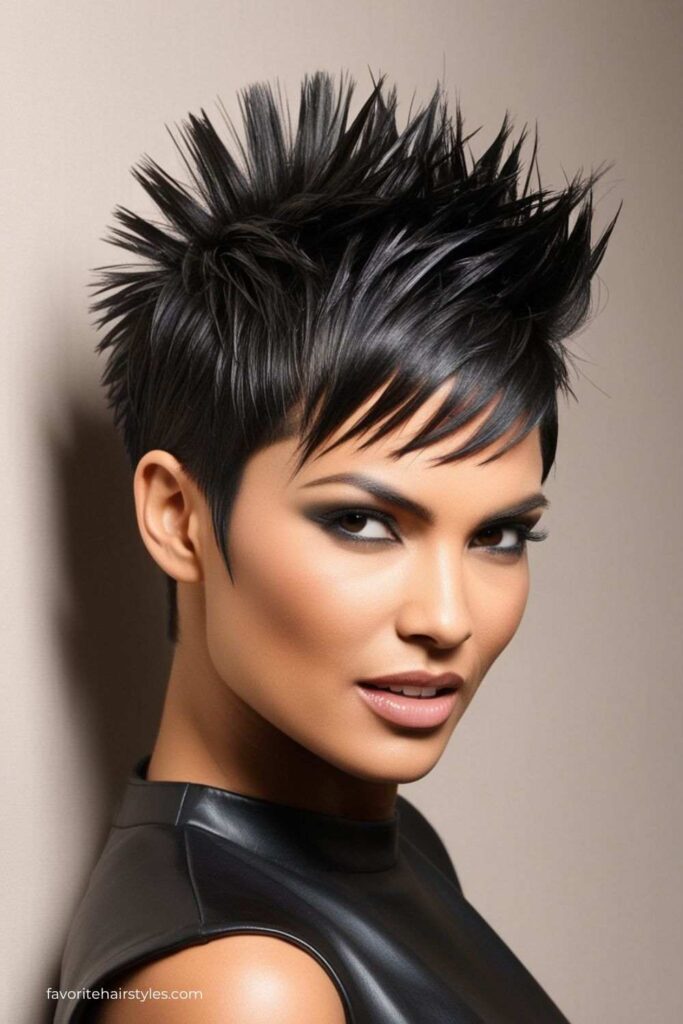 Faux Hawk with Short Bangs