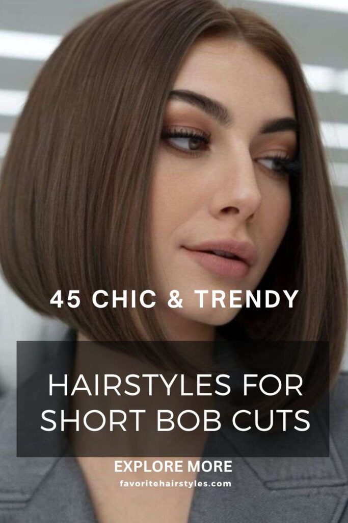 Hairstyles For Short Bob Cuts