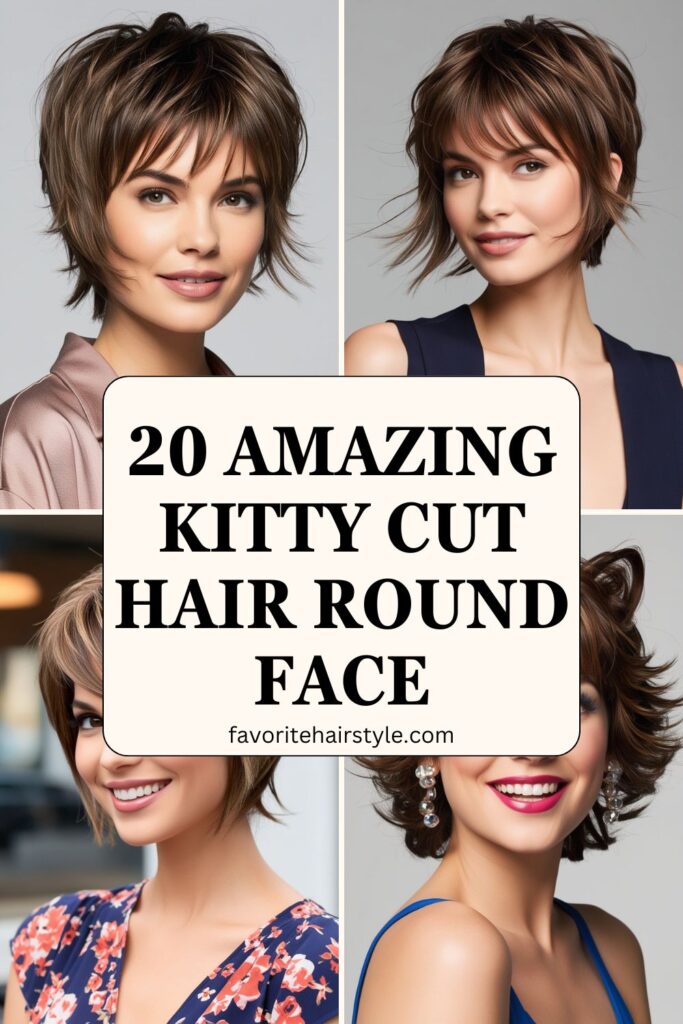 Kitty Cut Hair Round Face