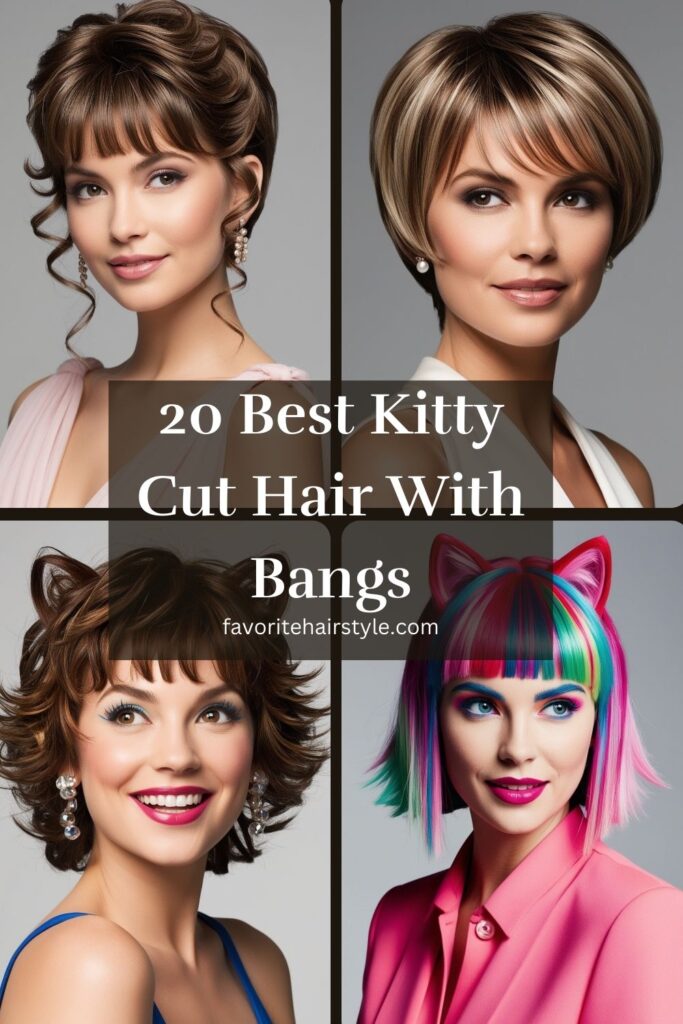 Kitty Cut Hair With Bangs