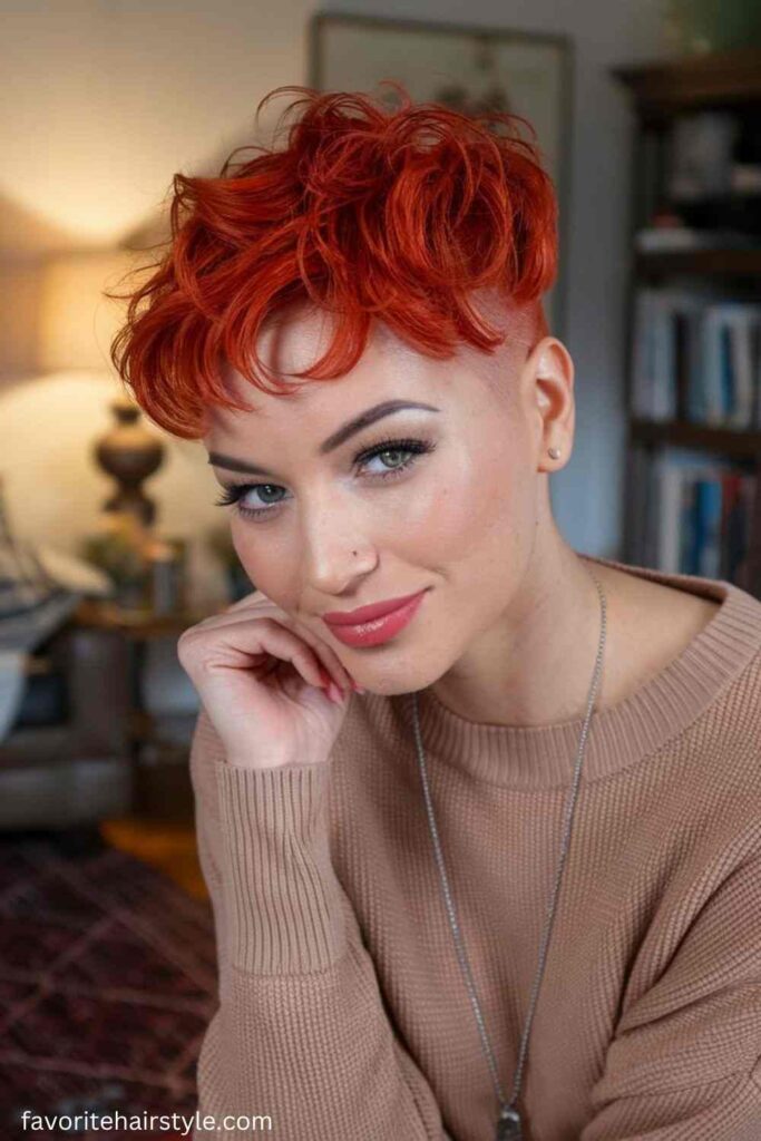 Kitty Cut with Bold Hair Color