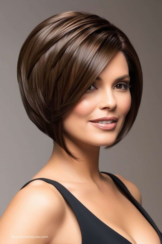 Layered Bob with Side Part