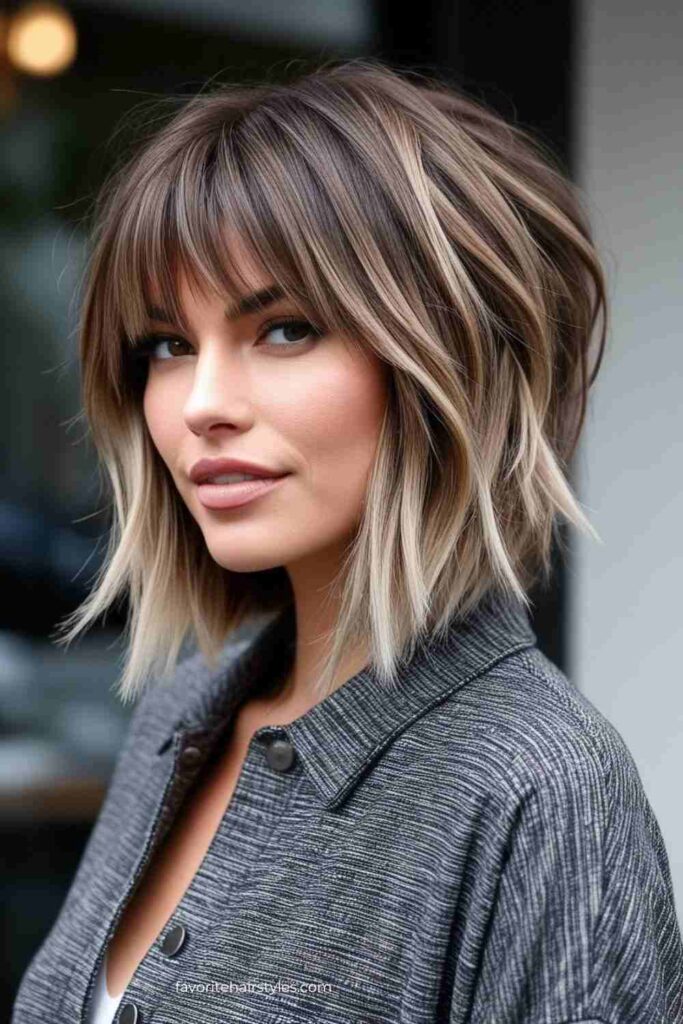 Layered Lob (Long Bob)