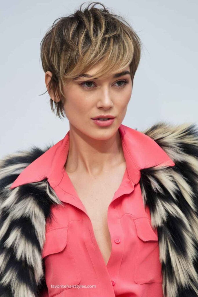 Layered Pixie with Bangs