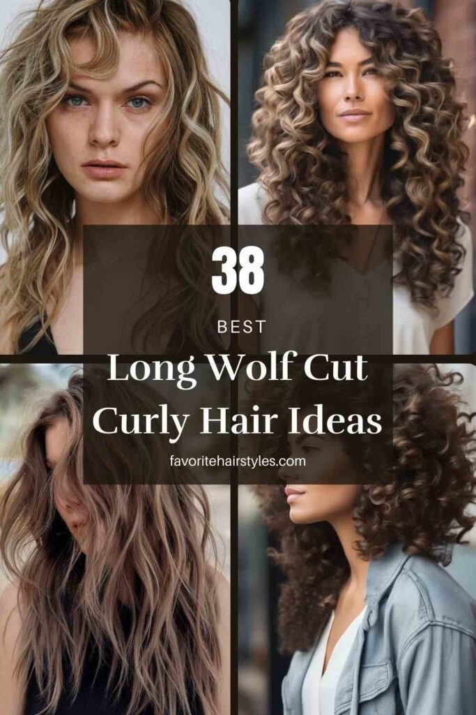 Long Wolf Cut Curly Hair