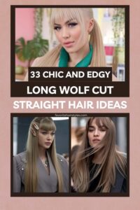 33 Chic and Edgy Long Wolf Cut Straight Hair Ideas - Favorite Hair