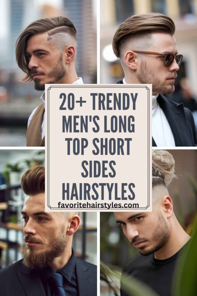 Men's Long Top Short Sides Hairstyles