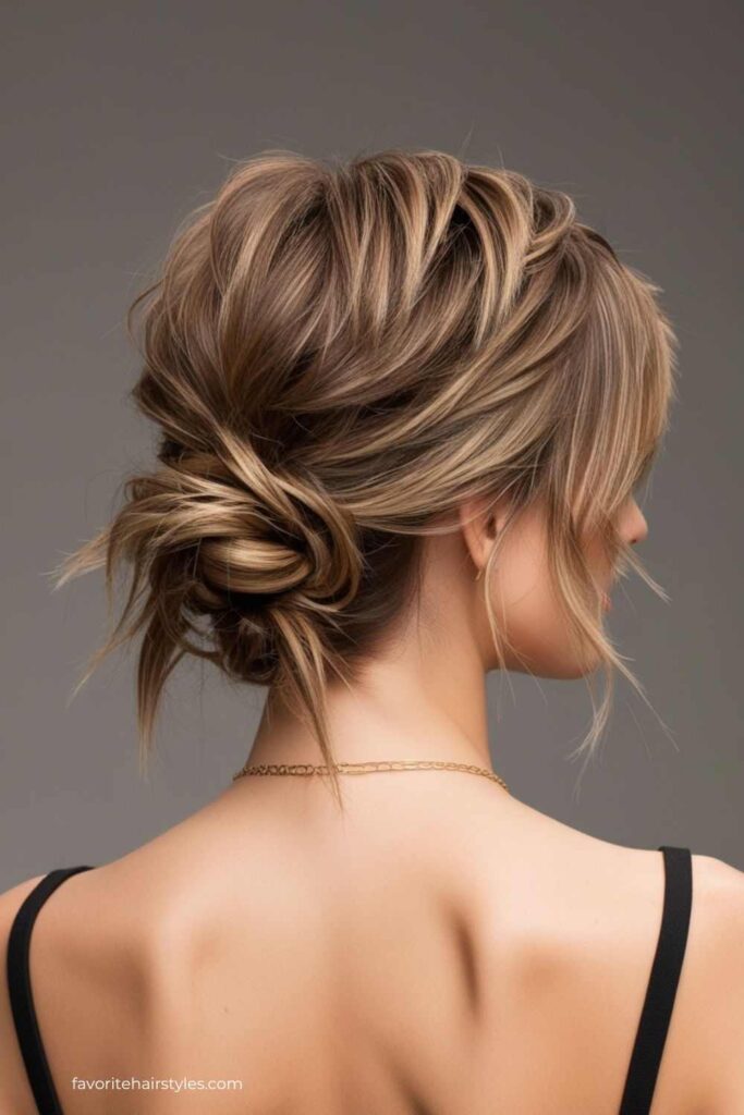 Messy Updo for Versatile Styling