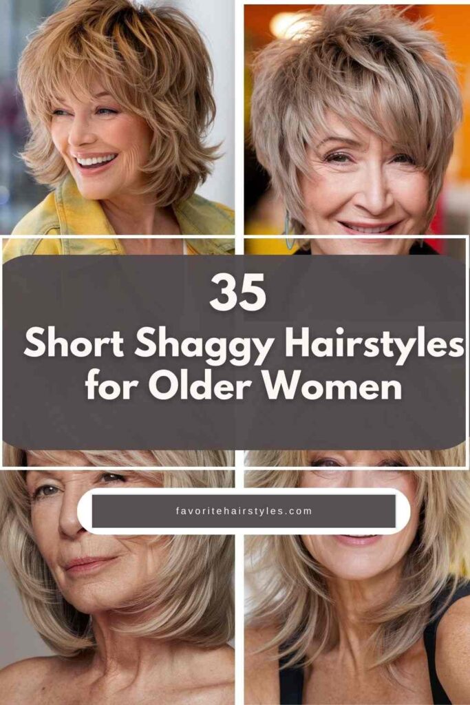 Short Shaggy Hairstyles for Older Women