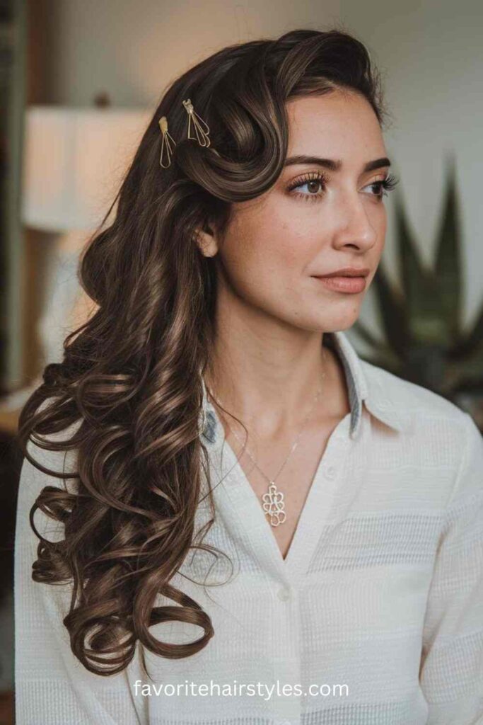  Side-Swept Curls