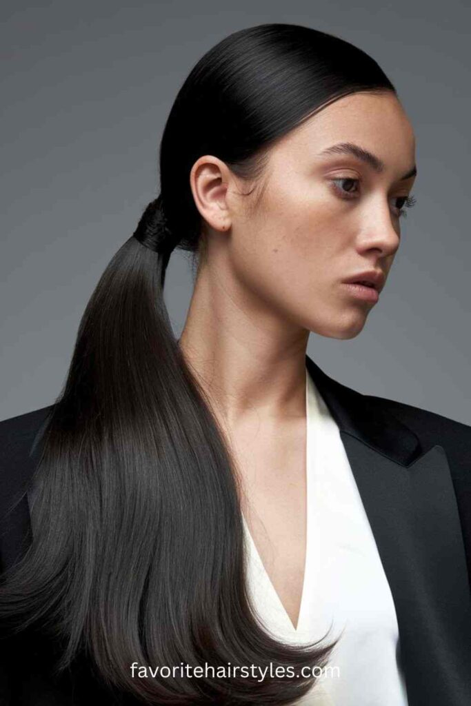 Sleek Low Ponytail