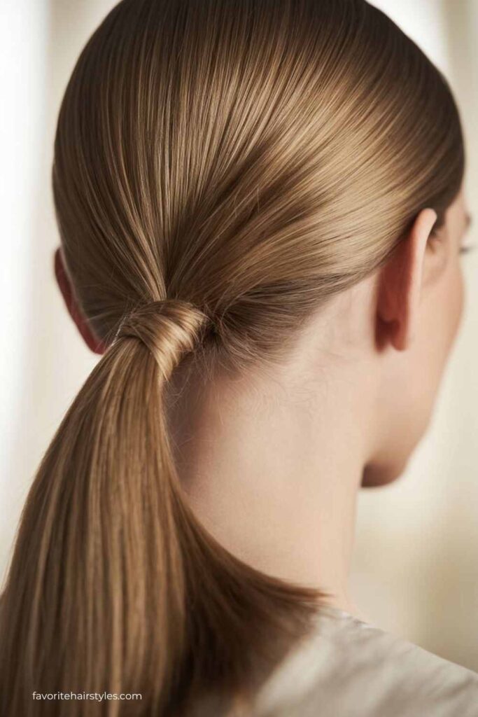 Sleek Low Ponytail