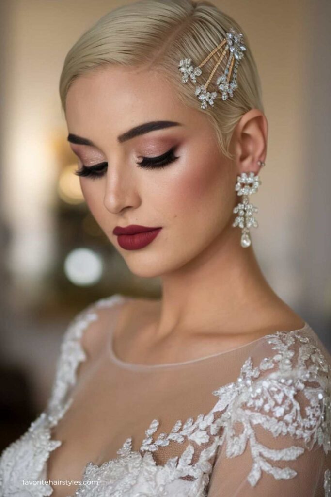 Sleek Pixie with Embellishments