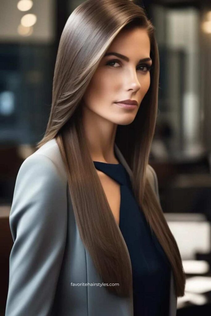 Sleek and Straight Hair