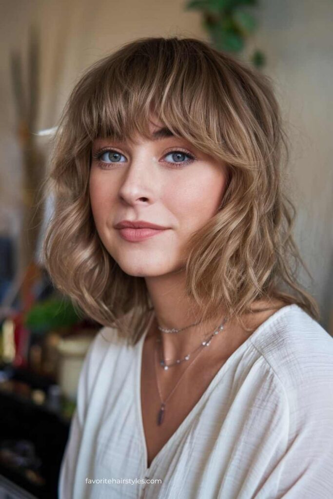 Soft Shag with Rounded Bangs