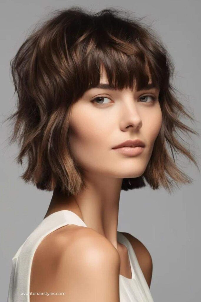 Textured Layers with Bangs