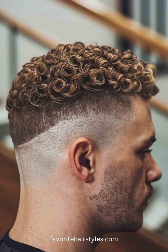 The Classic Taper Fade with Curls