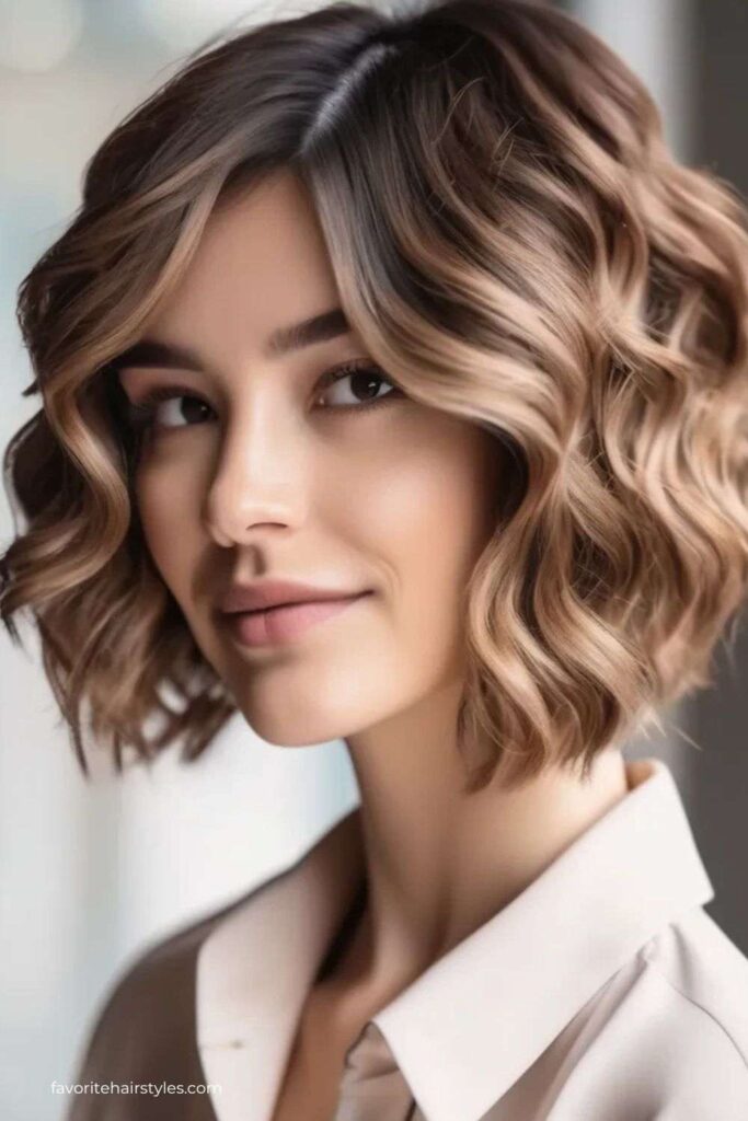 Wavy Bob Cut