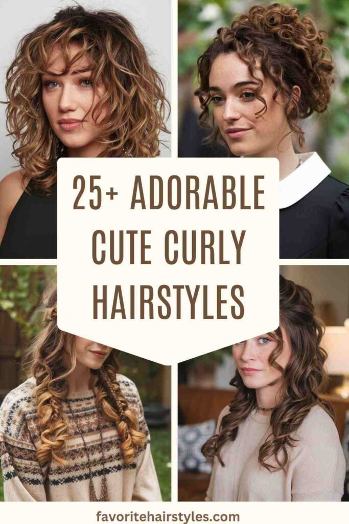 cute curly hairstyles