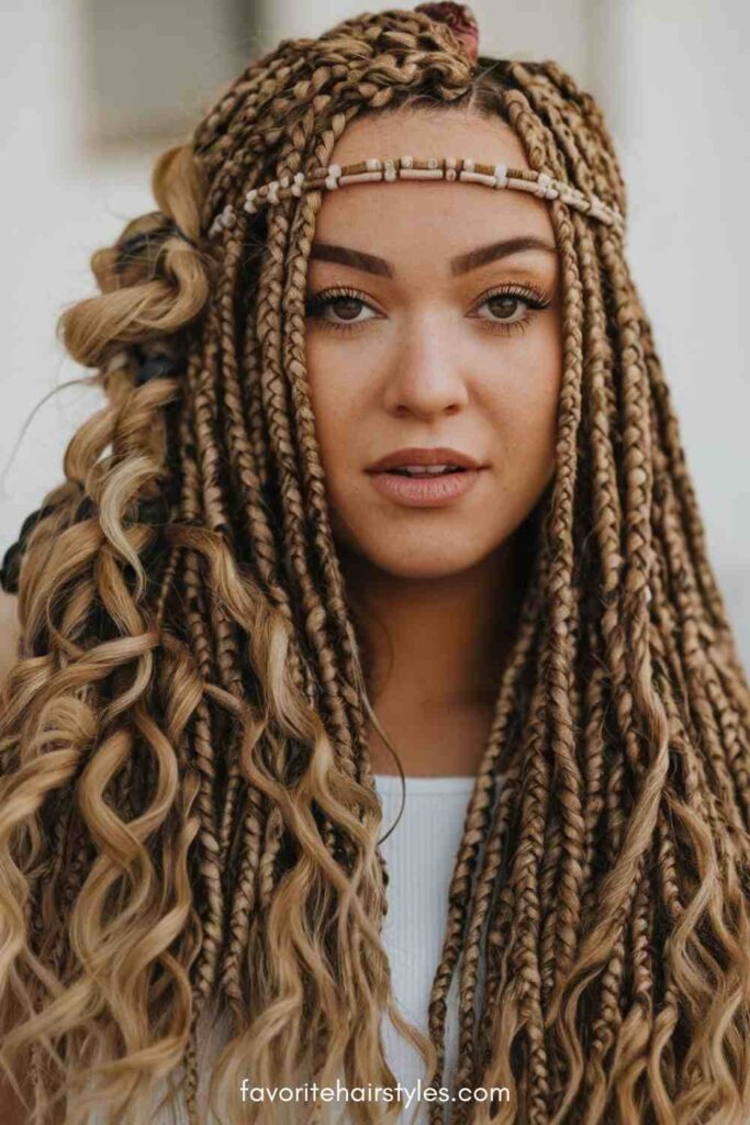 Bohemian Box Braids