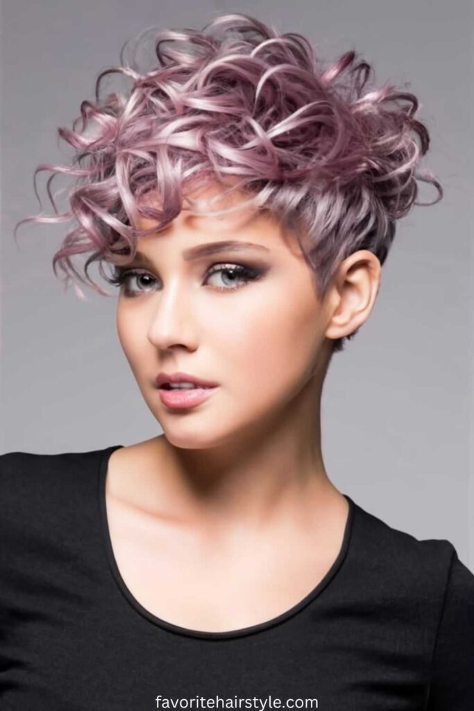 Curly Pixie Wig with Undercut