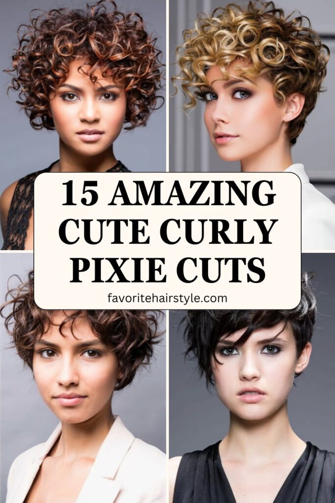 Cute Curly Pixie Cuts