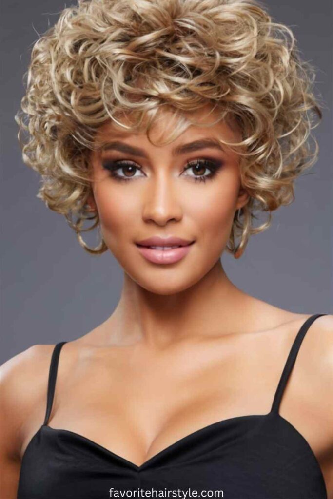 Voluminous Curly Pixie Wig