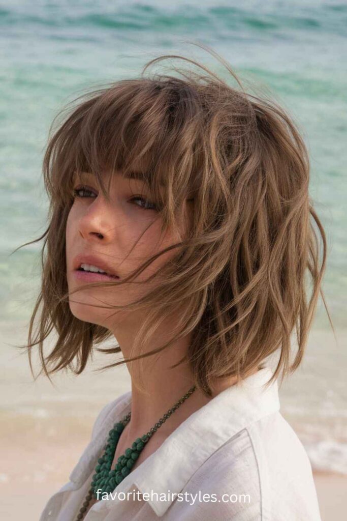  Old Money Bob Haircut With Bangs Bob with Wispy Bangs and Light Waves