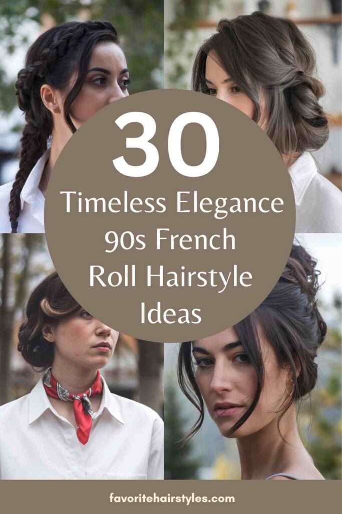 90s French Roll Hairstyle Ideas