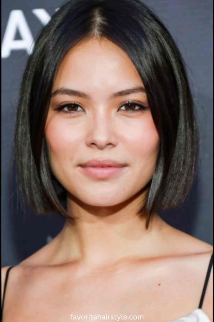 Ear Length Haircuts For Black Women Ideas A-Line Bob