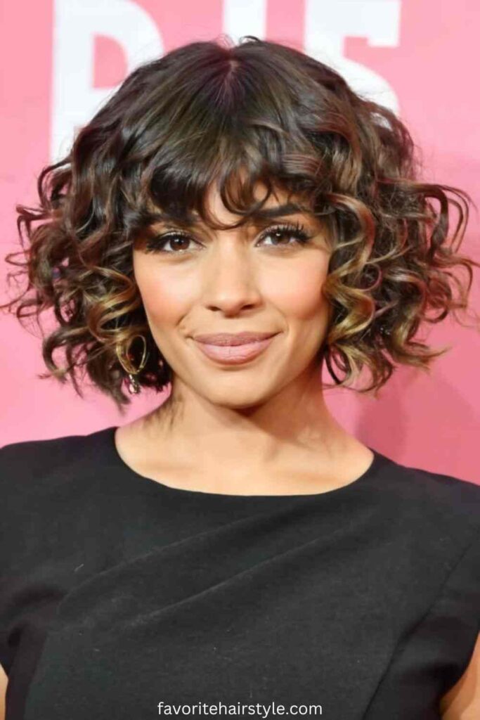 Asymmetrical Bob with Wispy Bangs