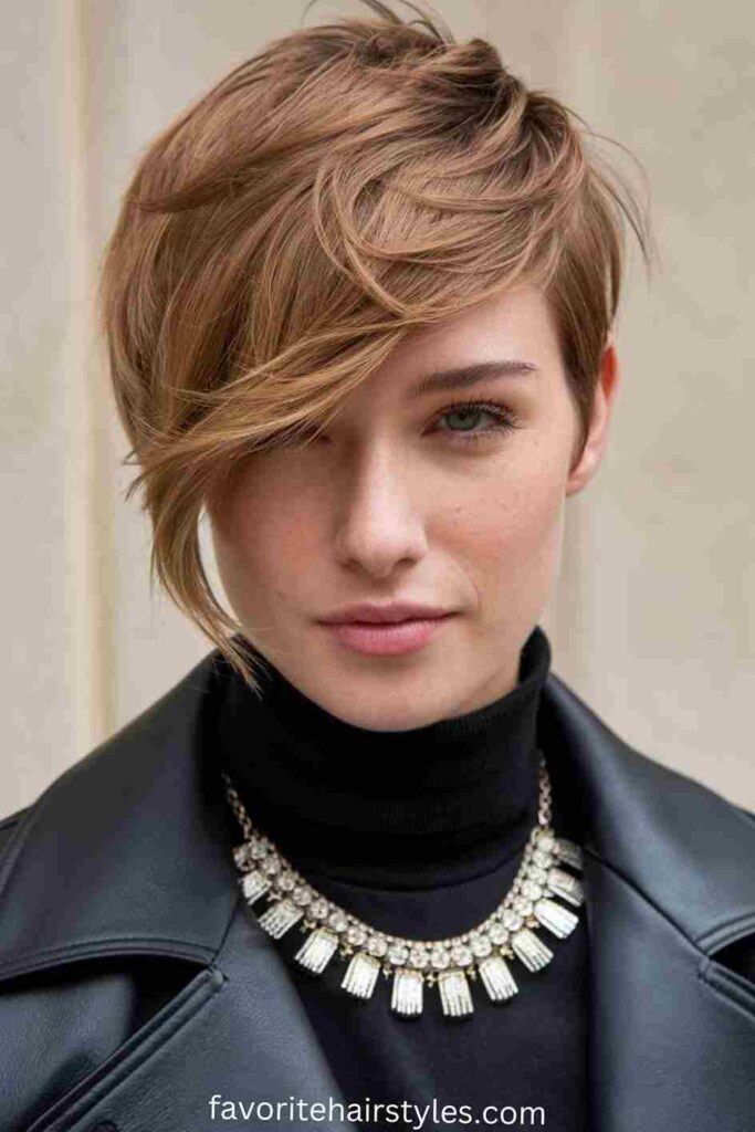 Asymmetrical Pixie Cut