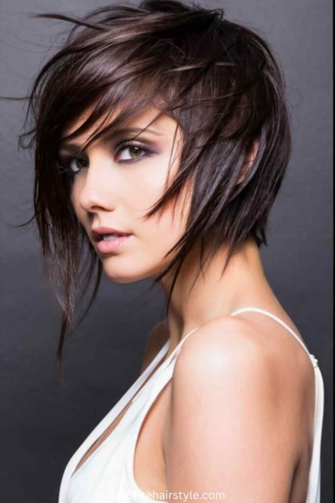 Medium Side Shaved Hairstyles Ideas Asymmetrical Side Shave with Textured Layers