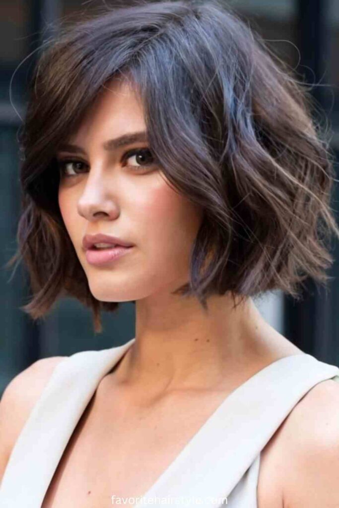 Asymmetrical Wavy Cut