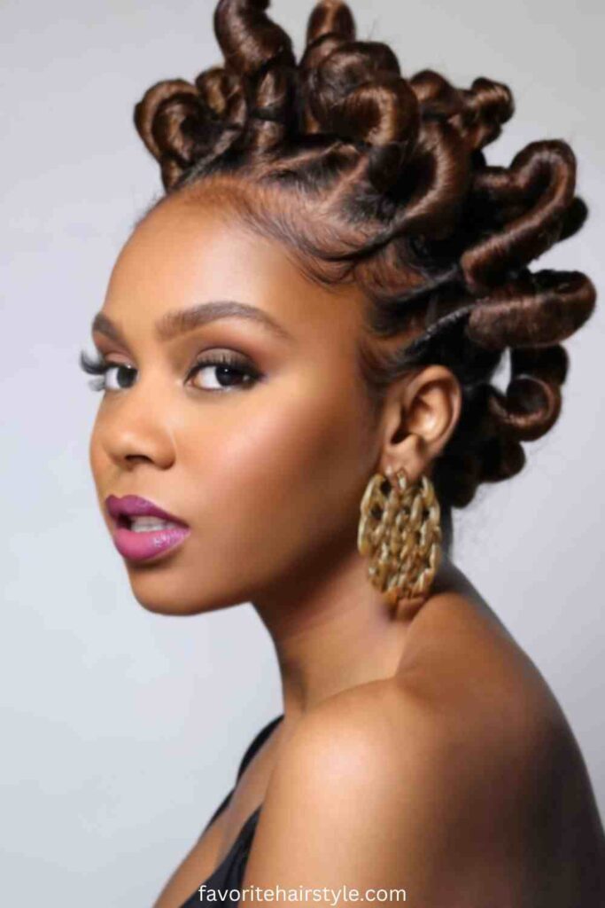 Bantu Knots with Locs