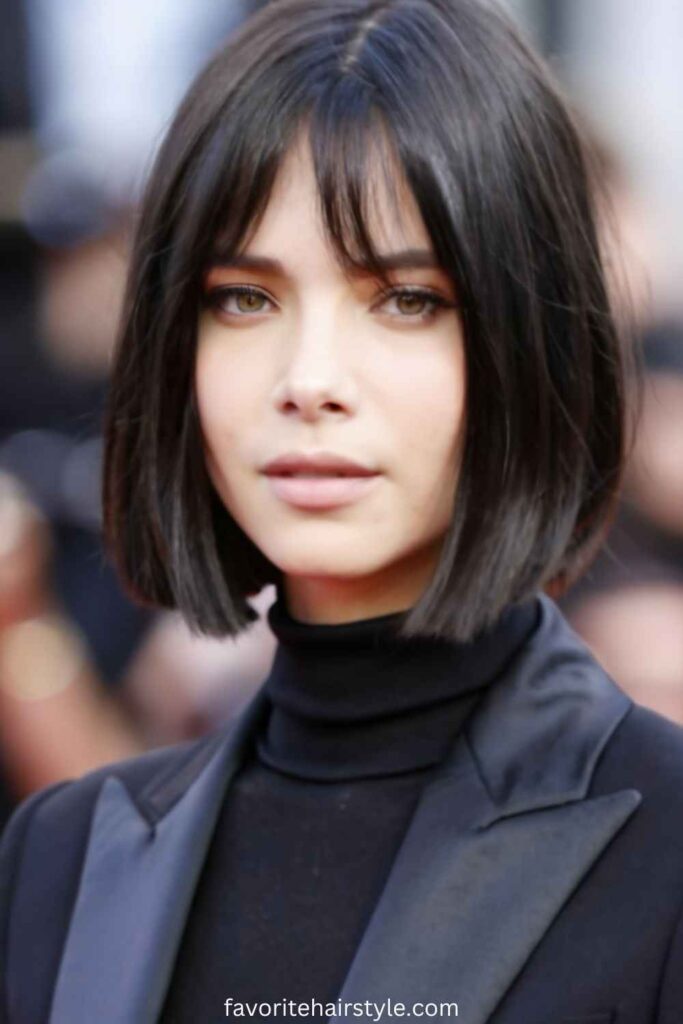 Ear Length Haircuts For Thin Hair Ideas Blunt Cut Bob