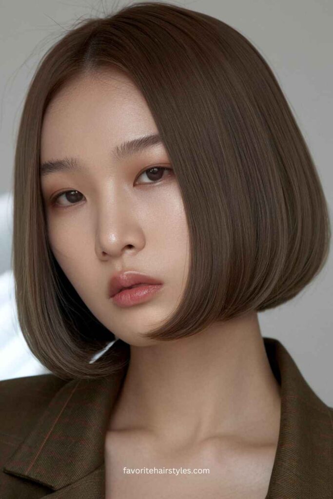 Blunt Korean Bob