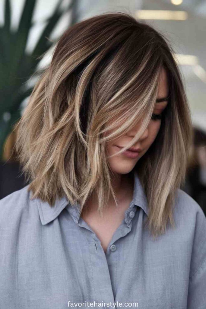 Layered Haircuts Ideas For Shoulder Lengths Blunt Layers