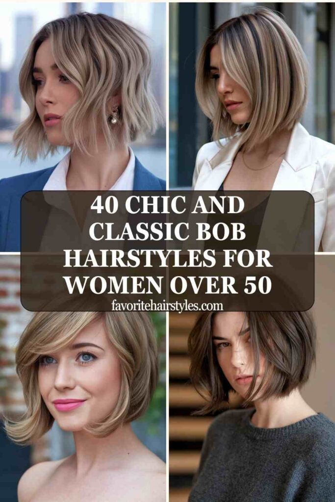 Bob Hairstyles for Women Over 50 