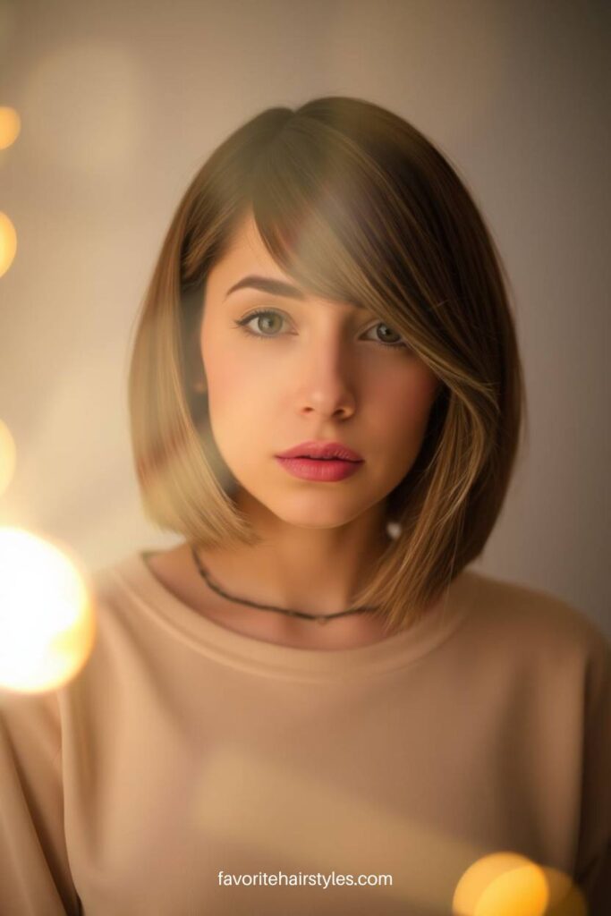 Brown Bob Cut